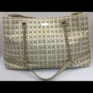 Kate spade Helena Metallic Gold tweed  handbag
